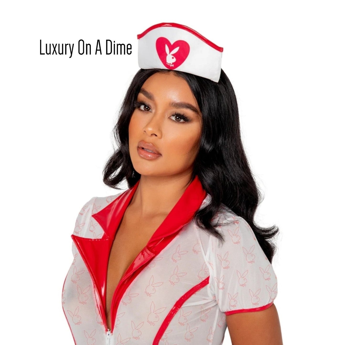 Official Playboy 3-piece Naughty Nurse Adult Women Costume Cosplay