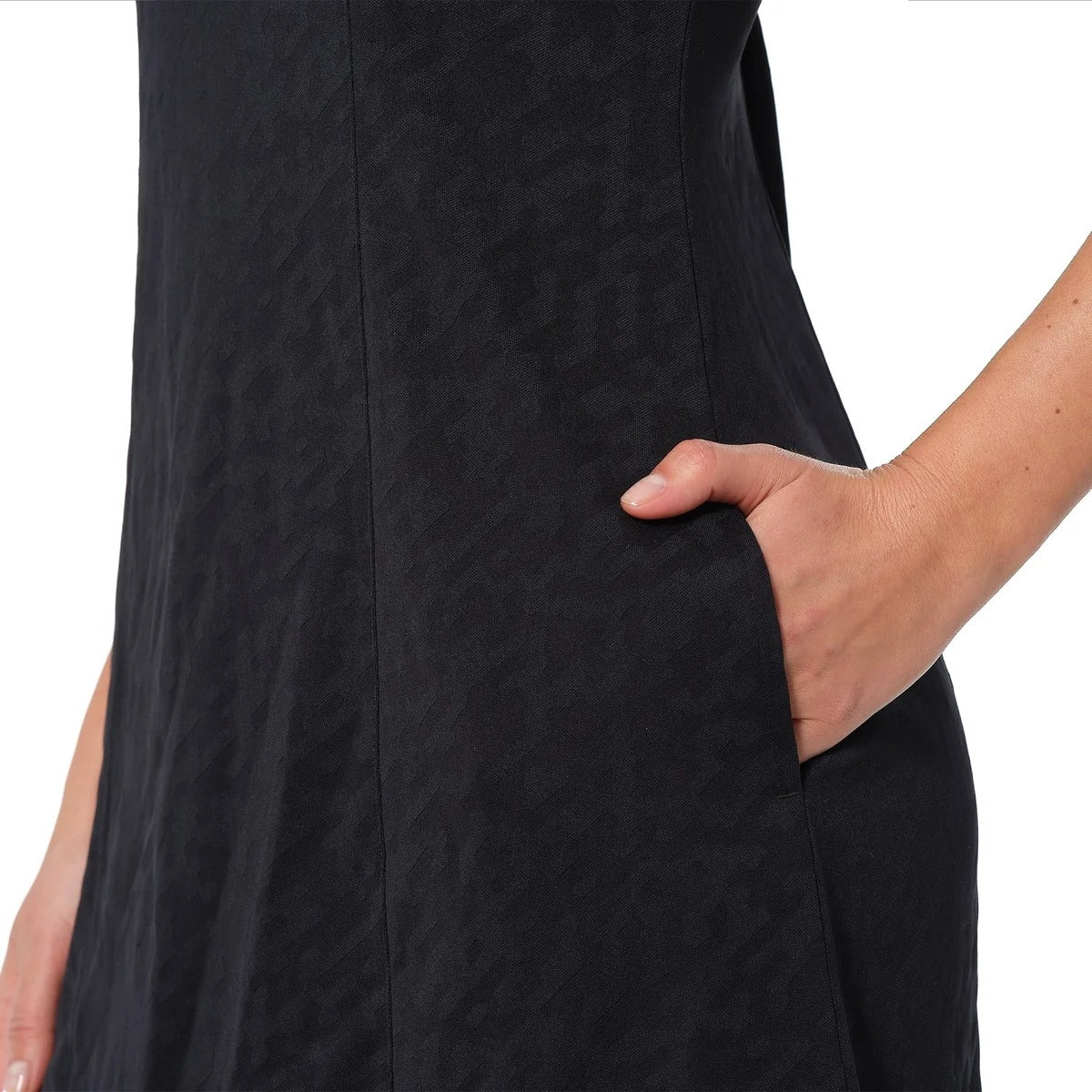 Greg Norman Dress Quarter Zip Tennis Mini Sleeveless Texture Athleisure