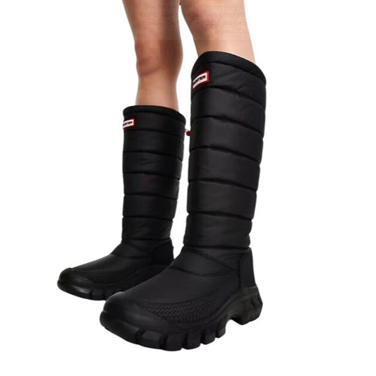 Hunter Women Boots Intrepid Tall Quilted Insulated Snow Waterproof Puffer Shoe