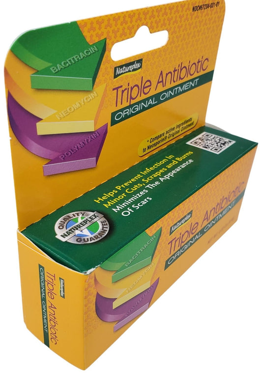 Natureplex Triple Antibiotic Ointment (Bacitracin, Neomycin, Polymyxin) 0.33oz tube