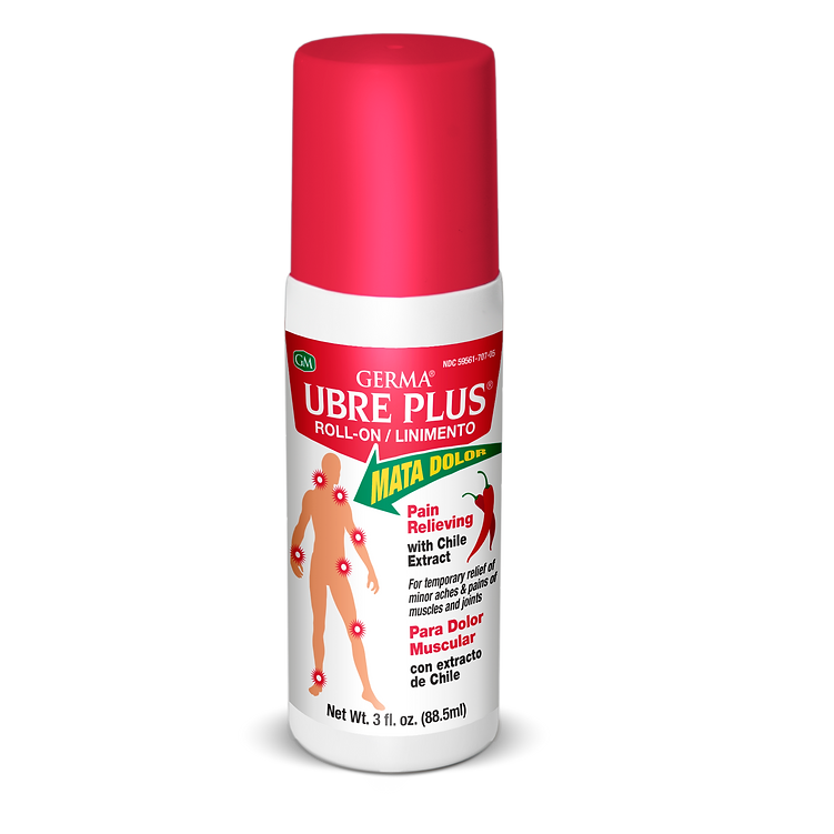 Germa Ubre Plus Roll On Topical Relief with Chili Extract 3 oz