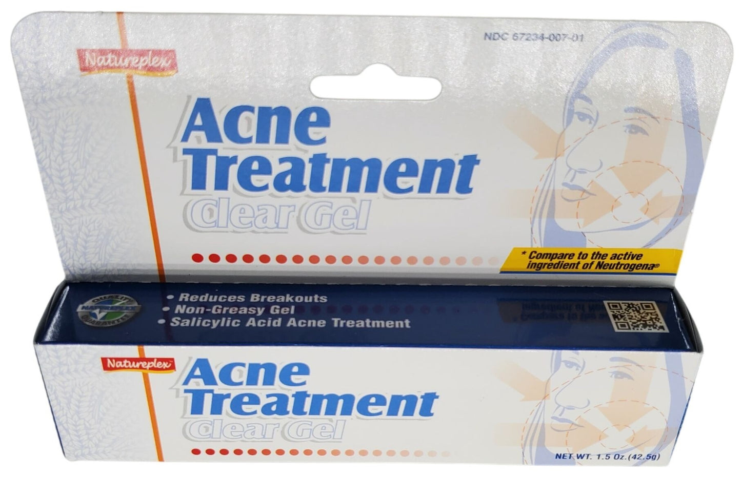 Natureplex Acne Treatment Pimple Clear Gel 1.5oz Salicylic Acid Acne Treatment