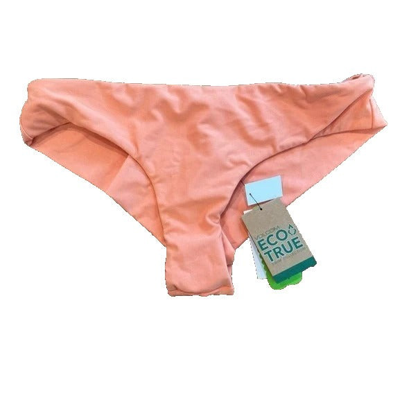 Volcom Simply Seamless Cheeky Bikini Bottom Low-Rise Papaya Pink Swimwear