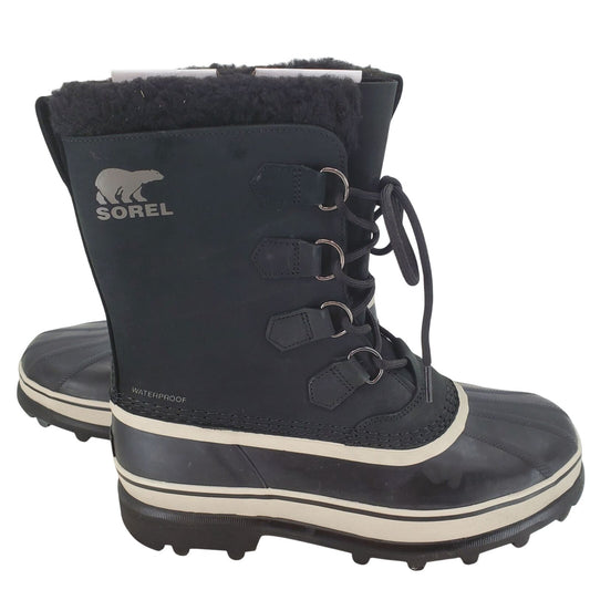 SOREL Mens Caribou Winter Snow Boots Outdoor Waterproof Duck Shoes Leather