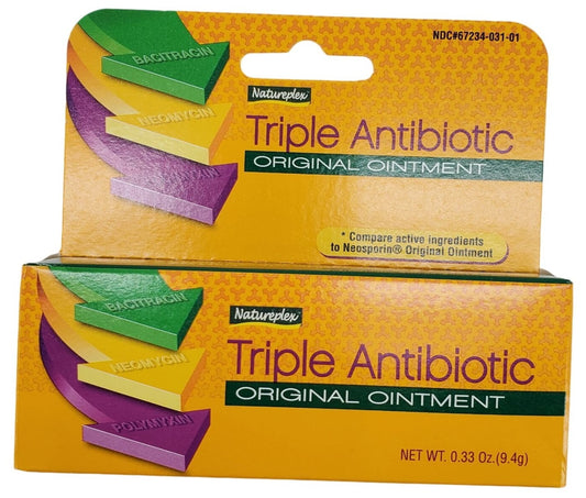 Natureplex Triple Antibiotic Ointment (Bacitracin, Neomycin, Polymyxin) 0.33oz tube