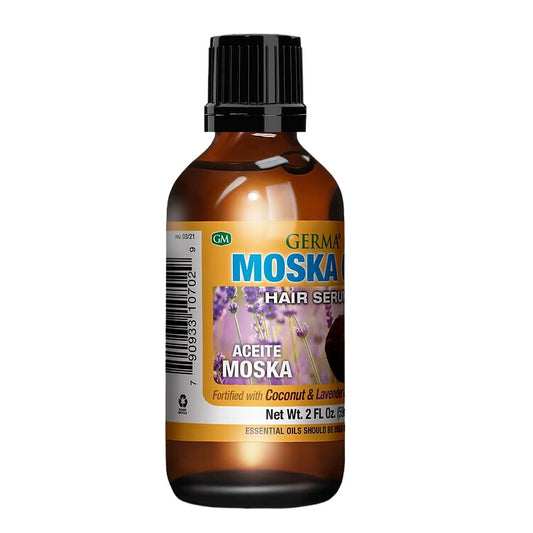 Germa Moska Oil with Coconut & Lavender Oil Hair Serum Moisturizer 2oz Glass Bottle