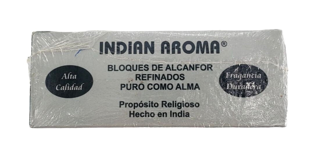 Indian Aroma Premium Refined Camphor Blocks for Aromatherapy, Odor Eliminator, Puja, 16 Blocks