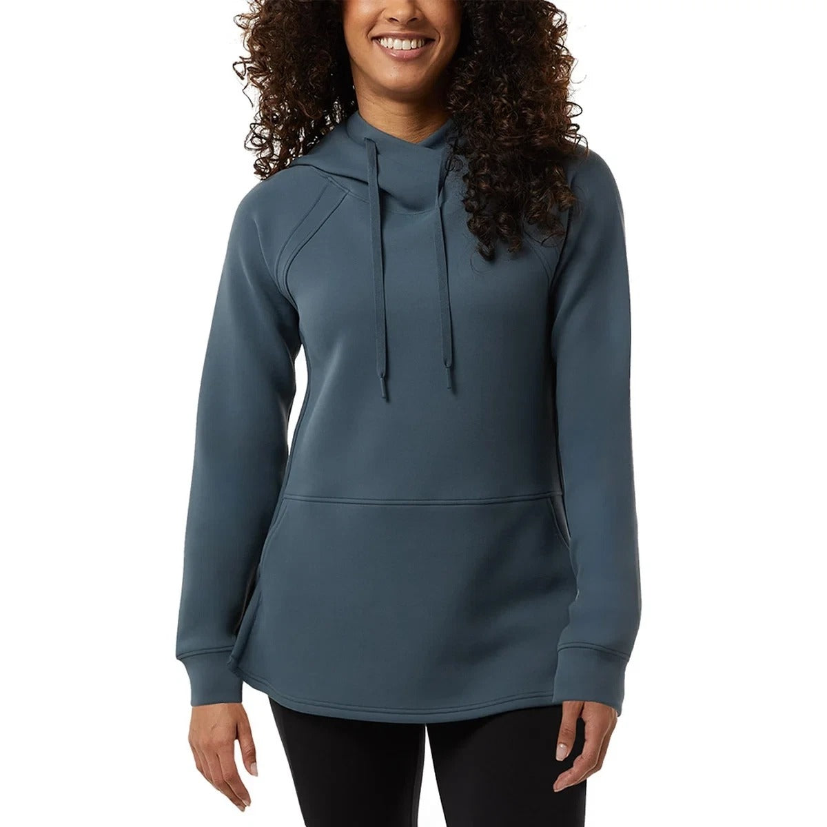 32 Degrees Women's Soft Tech Hoodie Raglan Pullover Kangaroo Sweatshirt Top