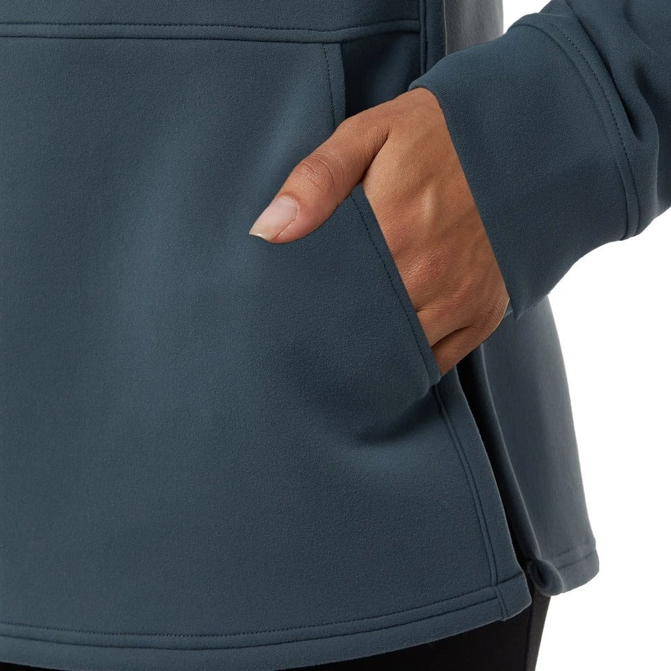 32 Degrees Women's Soft Tech Hoodie Raglan Pullover Kangaroo Sweatshirt Top