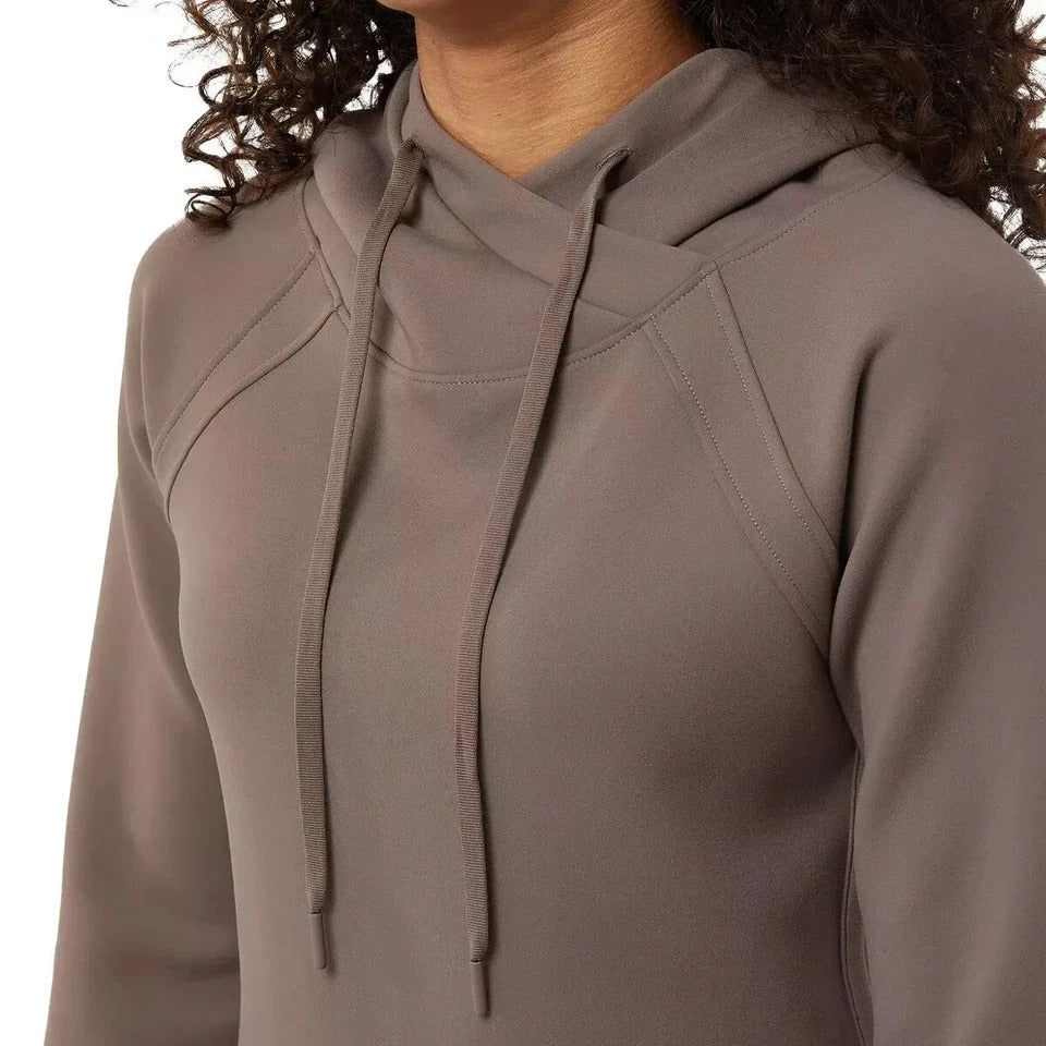 32 Degrees Women's Soft Tech Hoodie Raglan Pullover Kangaroo Sweatshirt Top