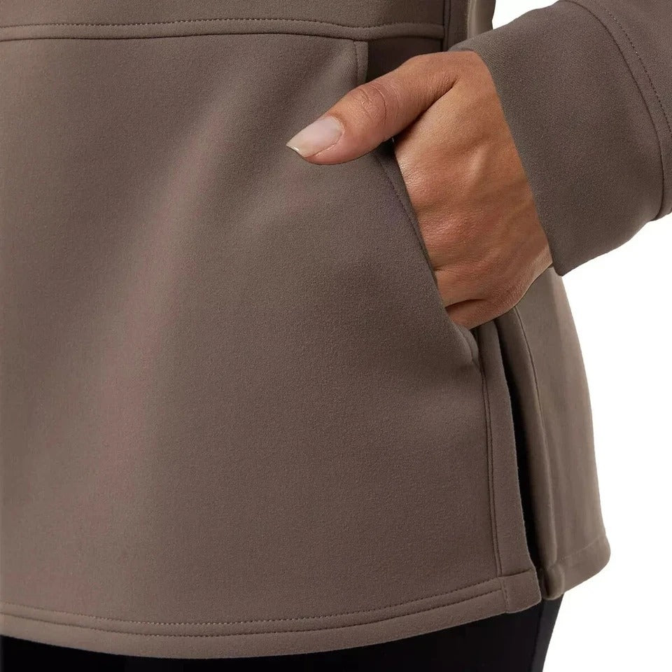 32 Degrees Women's Soft Tech Hoodie Raglan Pullover Kangaroo Sweatshirt Top
