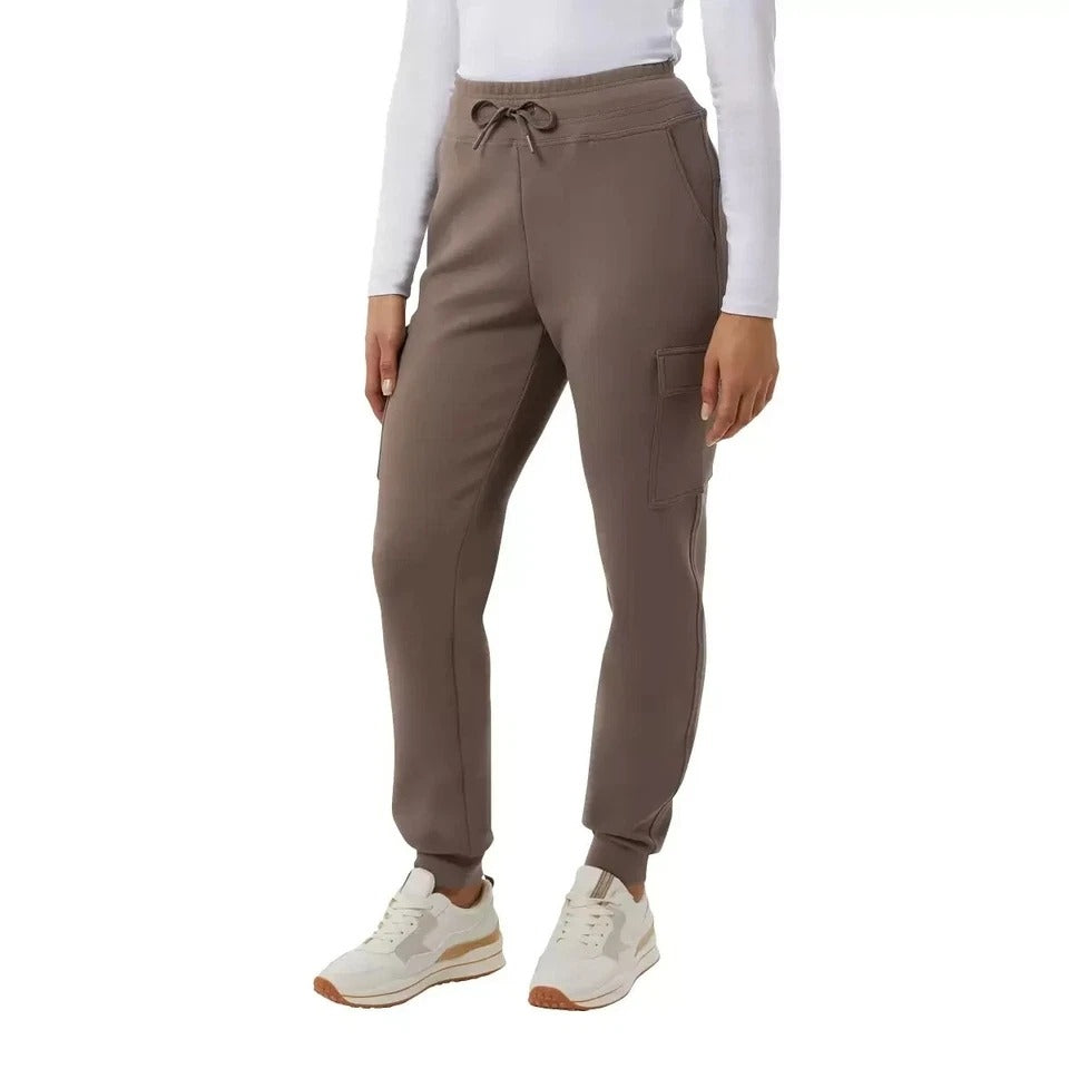 32 Degrees Women Cargo Jogger Pants Tech Fleece Athletic Elastic Drawstring