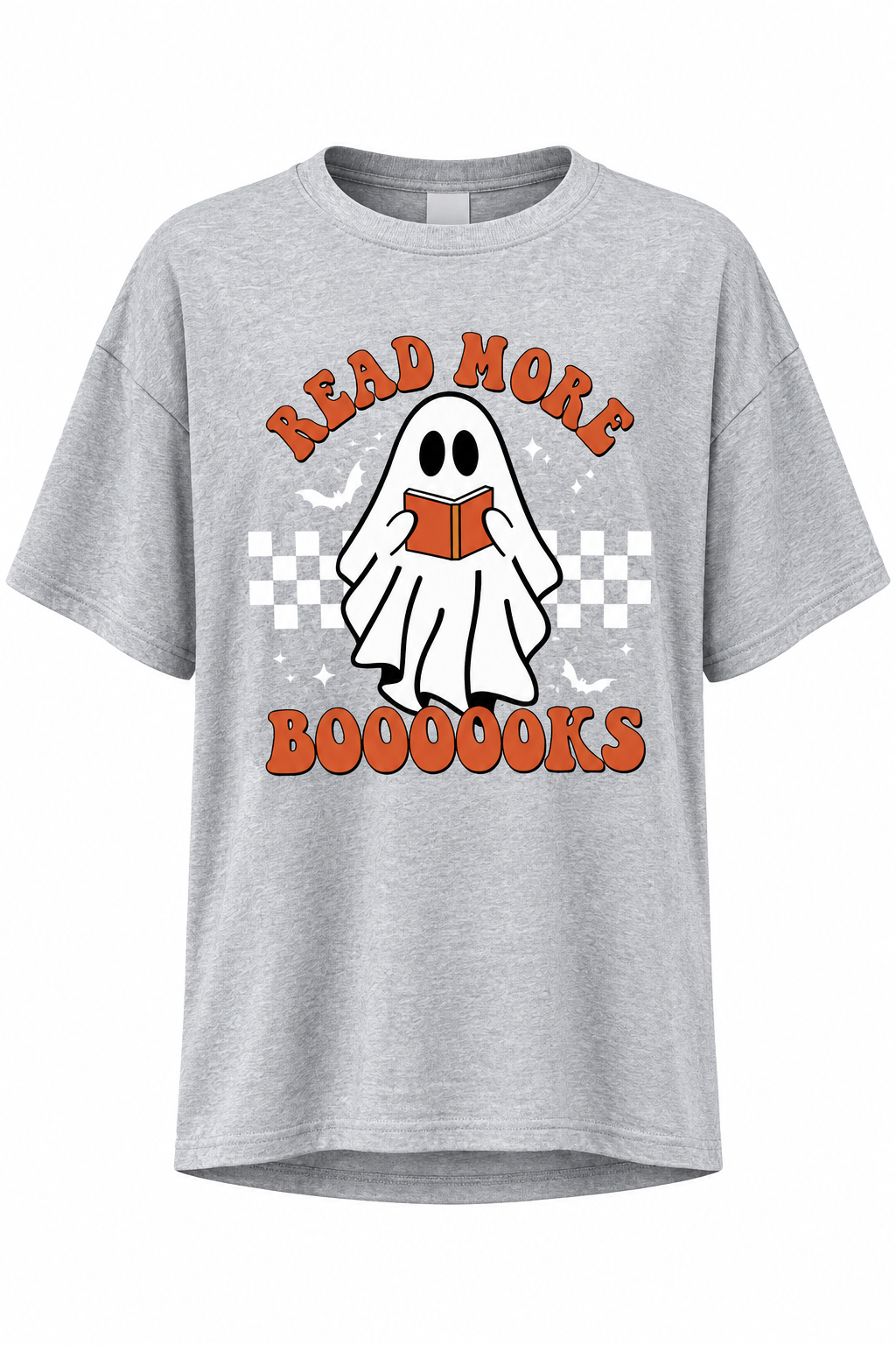 Read More Books Ghost Teacher T-Shirt Halloween Relaxed Fit Short Sleeve Tee