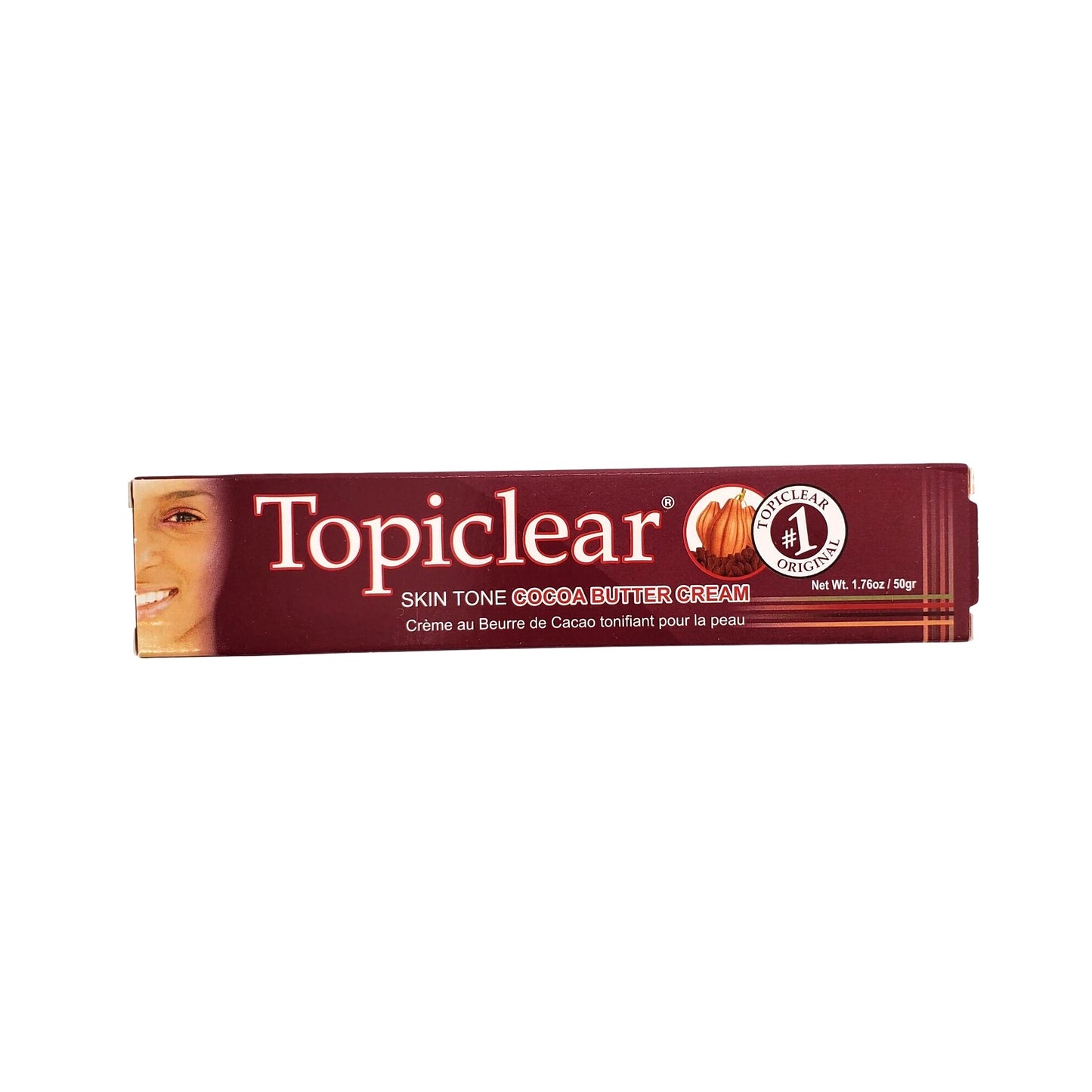 Topiclear Skin Tone Cocoa Butter Cream - Tube 1.76 oz