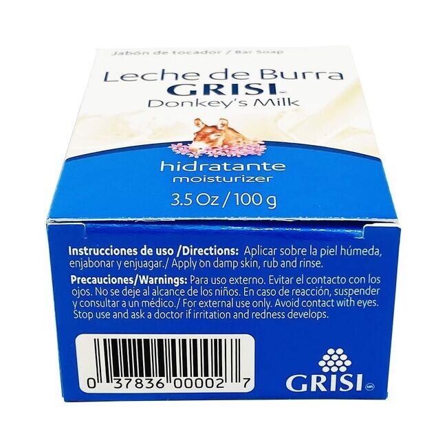 Grisi Donkey's Milk Soap Moisturizng Bar 3.5 Oz Leche de Burra