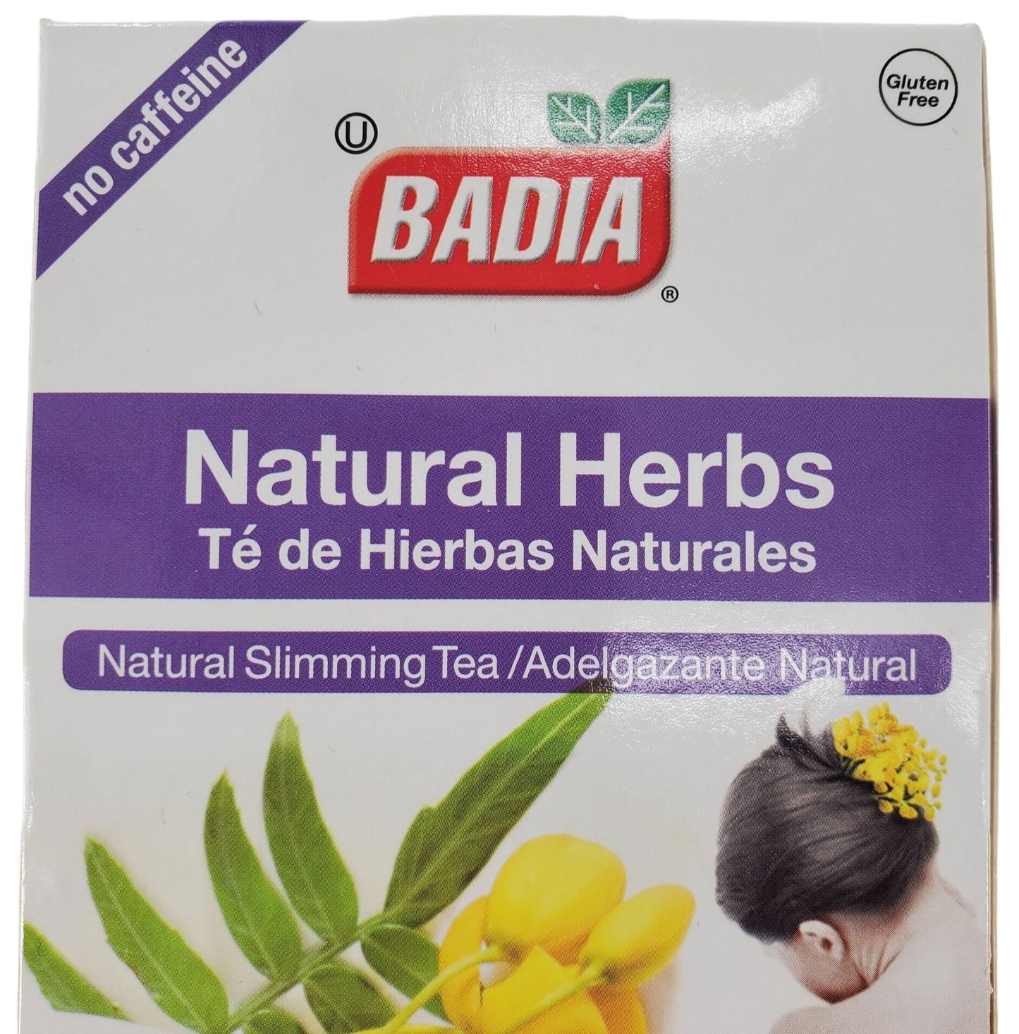 Badia Tea Natual Herbs NO Caffeine Natural Slimming Tea 25 Tea bags/box