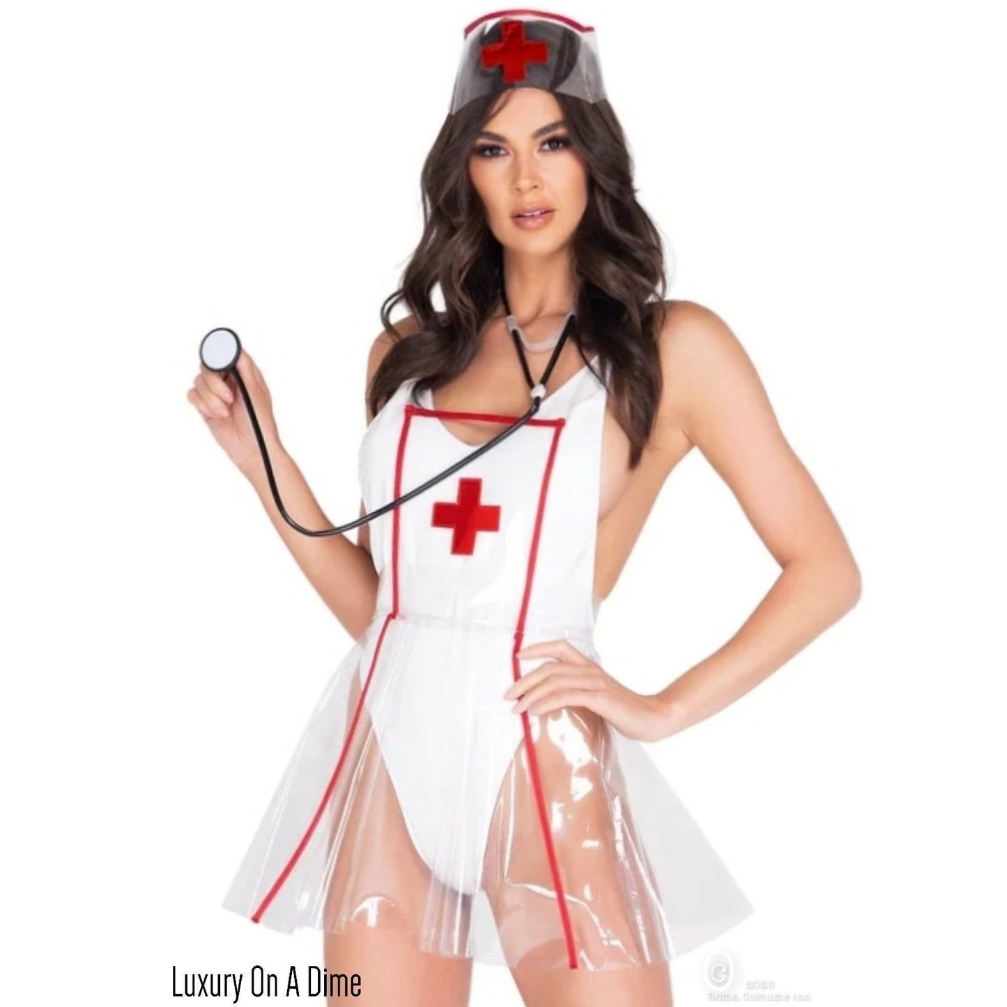 4-piece Sexy Naughty Seductive Nurse Adult Women Costume Cosplay