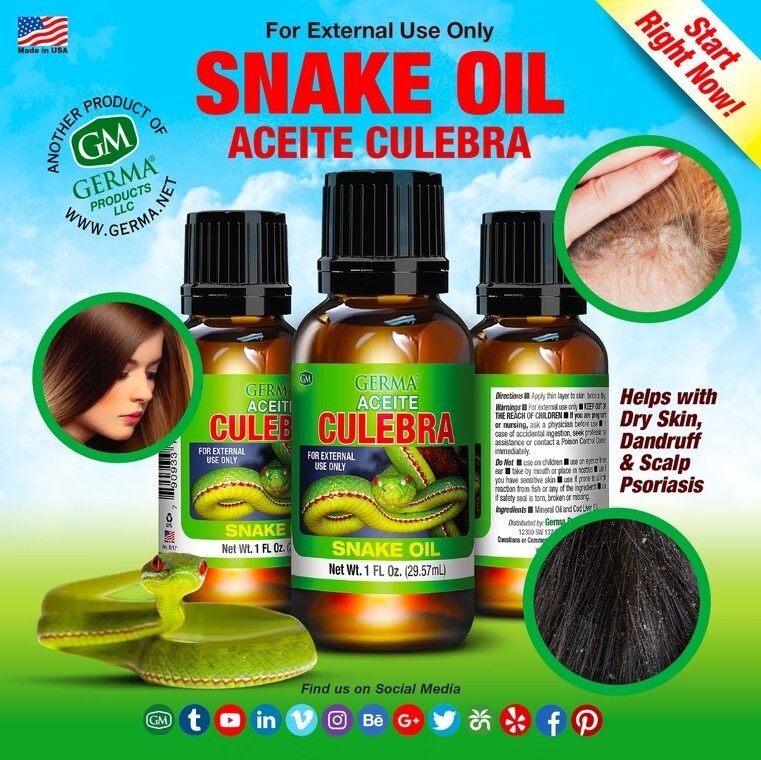 Germa Snake Oil Skin Moisturizer 1 Oz Aceite de Culebra