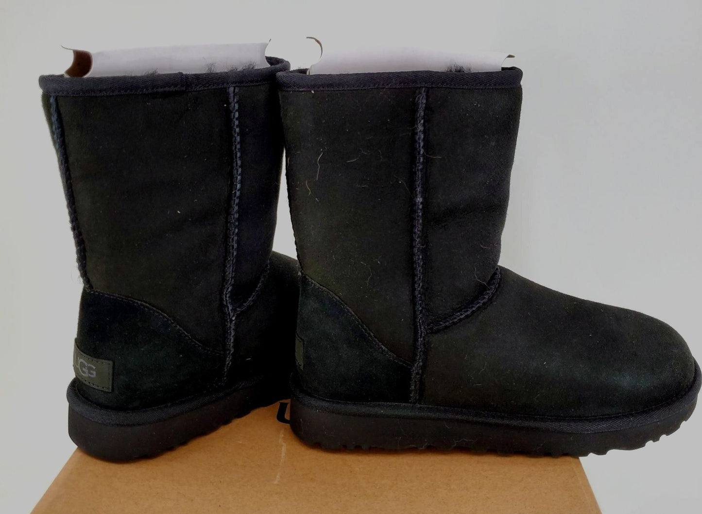 UGG 6 Classic Short II Women Fur Boots Black Designer Luxury Suede Shoes Winter