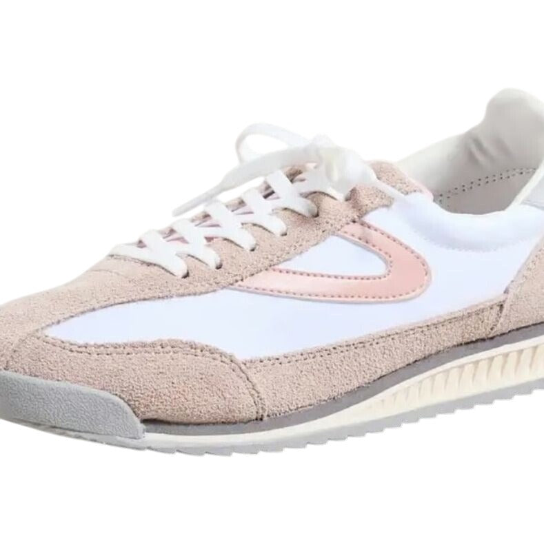 Tretorn Womens Sneakers Rawlins Pink Suede Lace-Up Casual Tennis Shoes Retro