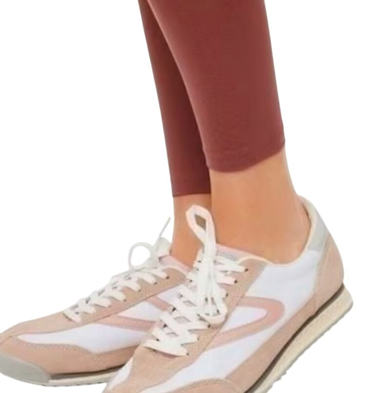 Tretorn Womens Sneakers Rawlins Pink Suede Lace-Up Casual Tennis Shoes Retro