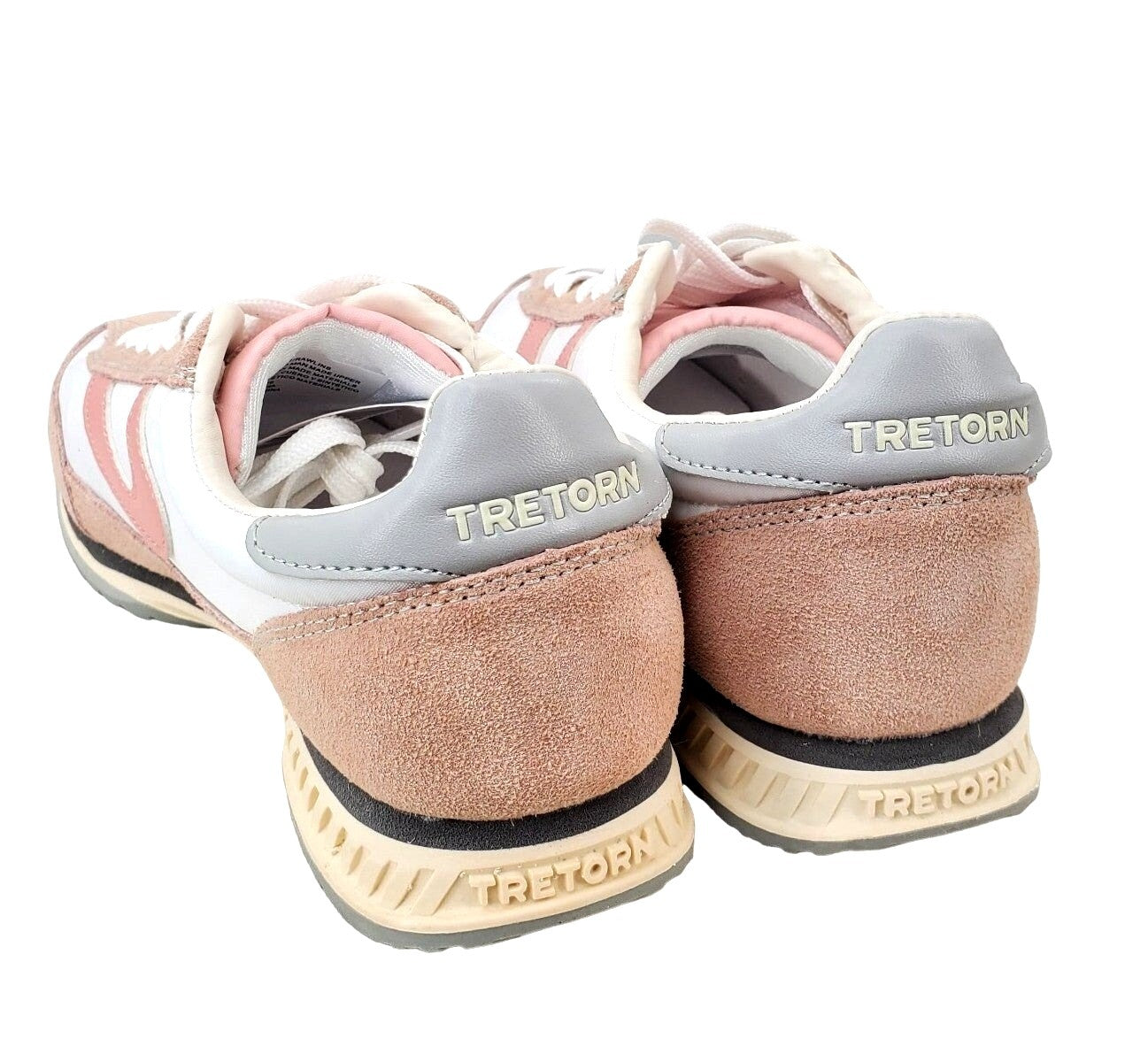 Tretorn Womens Sneakers Rawlins Pink Suede Lace-Up Casual Tennis Shoes Retro