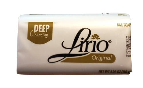 Lirio Dermatologic Cleansing Bath/Body soap- 5.29 oz (150g) - Jabon Lirio Neutral Bar Soap
