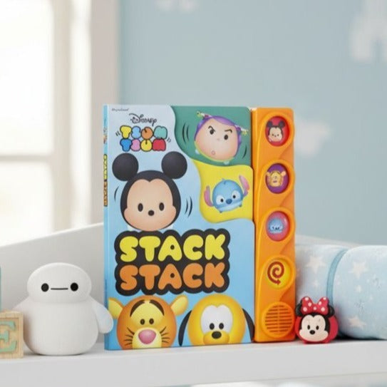 Tsum Tsum Stack Stack Disney Sound Book Children's Interactive Press Play Baby