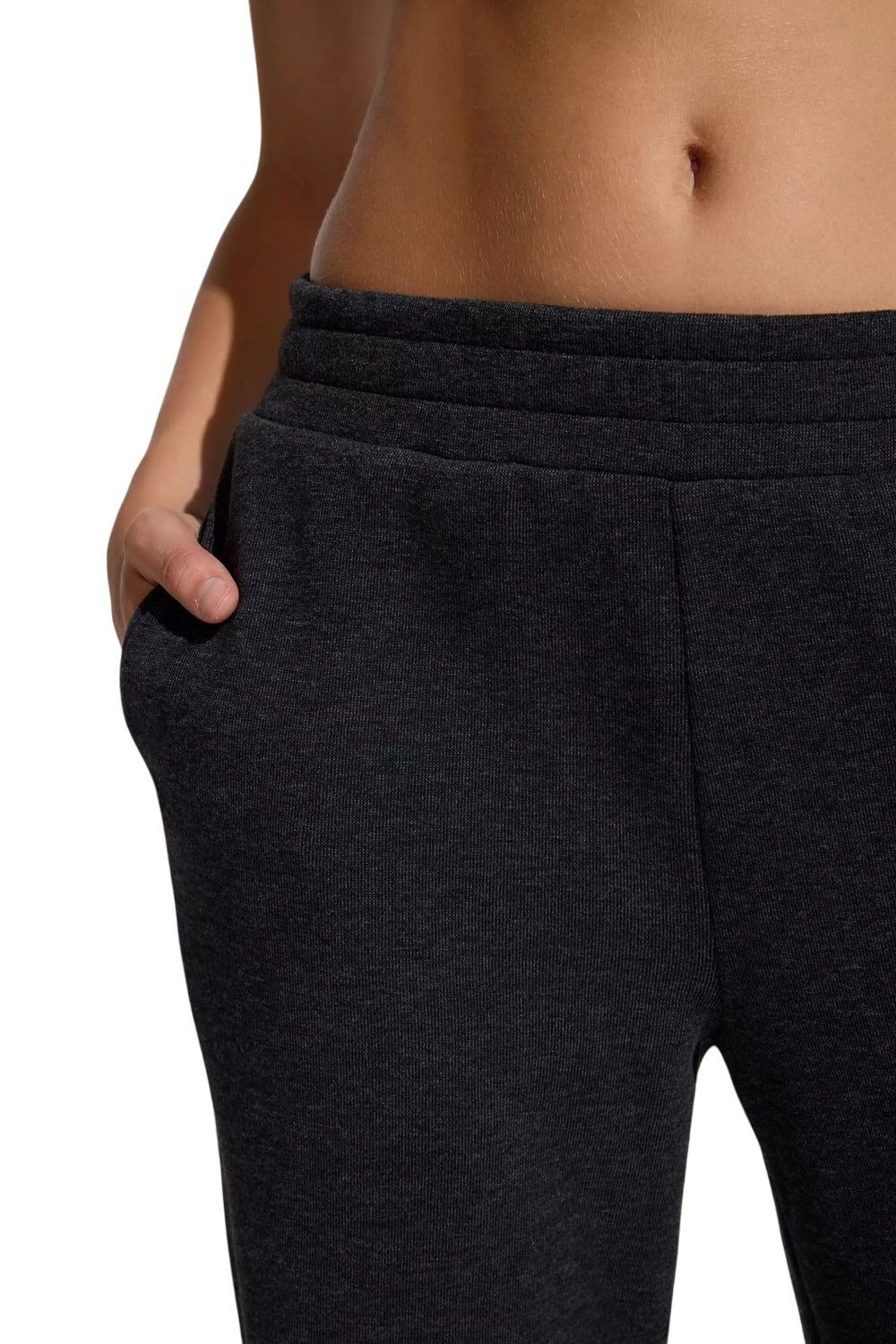 Mondetta Women Fleece Jogger Pants Leisure Elastic Waist Sweatpants Loungewear