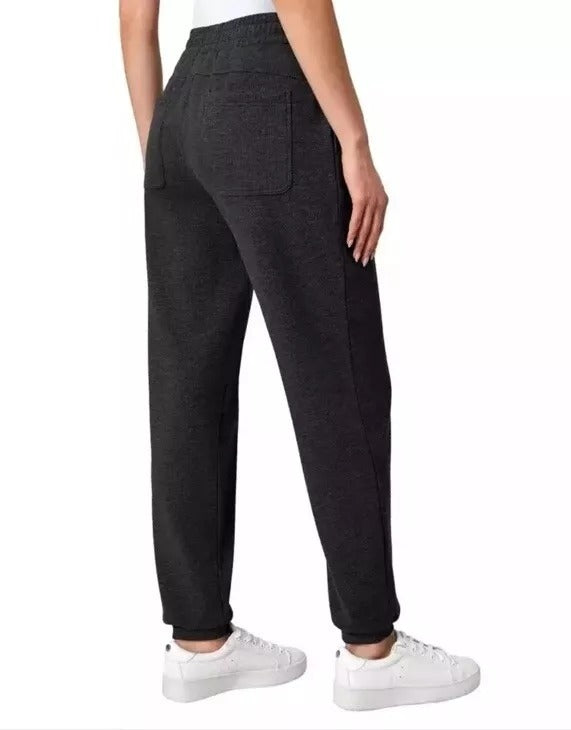 Mondetta Women Fleece Jogger Pants Leisure Elastic Waist Sweatpants Loungewear