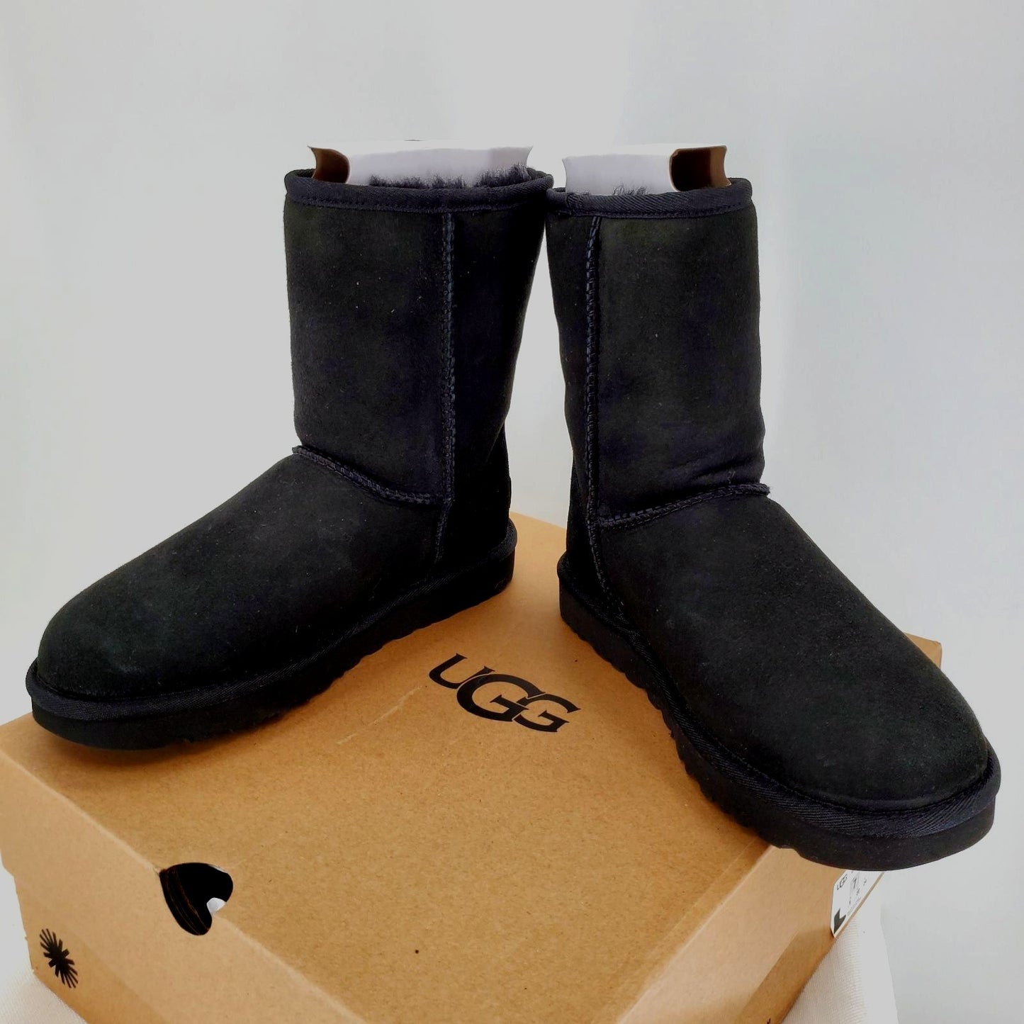 UGG 6 Classic Short II Women Fur Boots Black Designer Luxury Suede Shoes Winter
