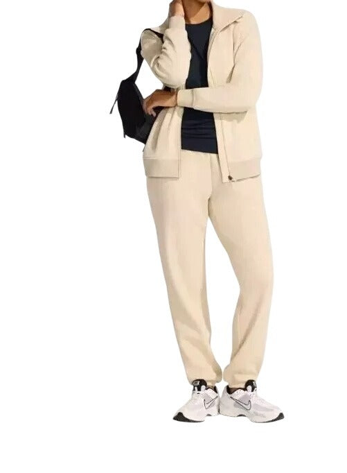 Mondetta Women Fleece Jogger Pants Leisure Elastic Waist Sweatpants Loungewear