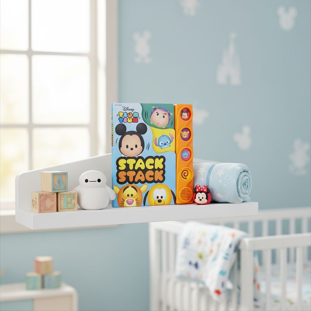 Tsum Tsum Stack Stack Disney Sound Book Children's Interactive Press Play Baby