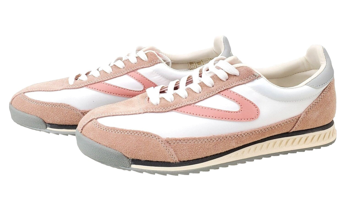 Tretorn Womens Sneakers Rawlins Pink Suede Lace-Up Casual Tennis Shoes Retro