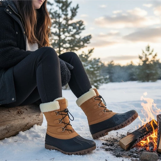 Chooka Boots Duck Waterproof Cold Weather Snow Rain Shoes Outdoor Shearling