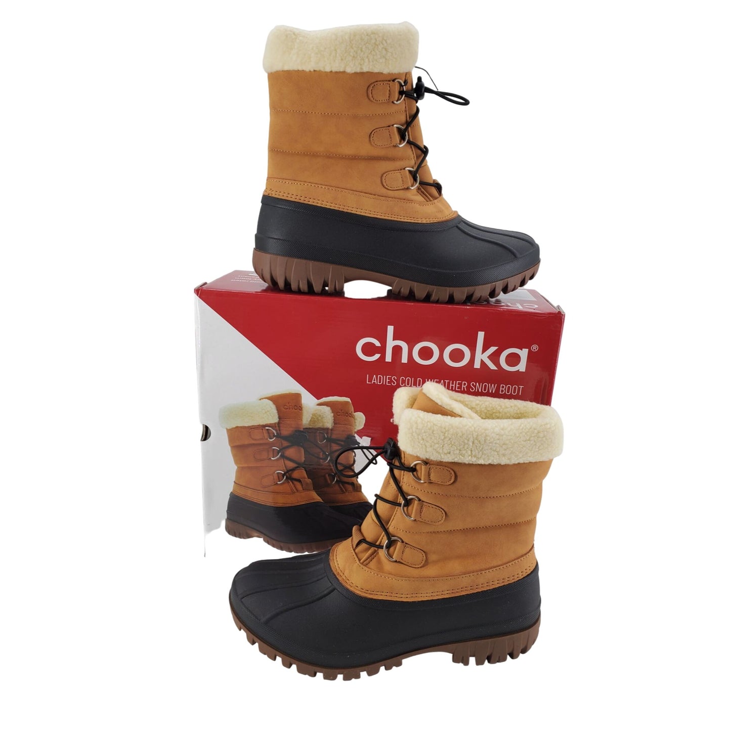 Chooka Boots Duck Waterproof Cold Weather Snow Rain Shoes Outdoor Shearling