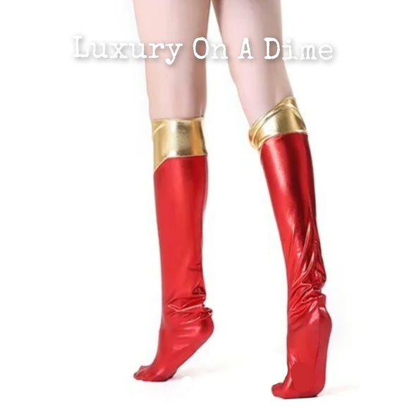 SUPER GIRL Hero Outfit Sexy Halloween Adult Costume Mini Dress Cape Cosplay