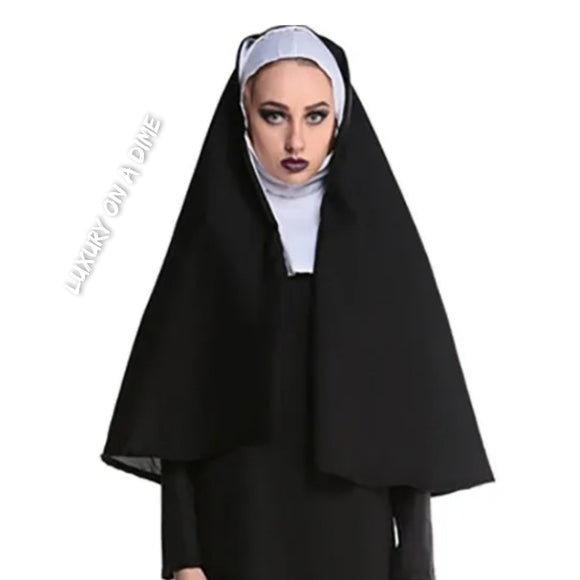 NUN Religious Catholic Cosplay Adult Women's Halloween Costume Modest Church