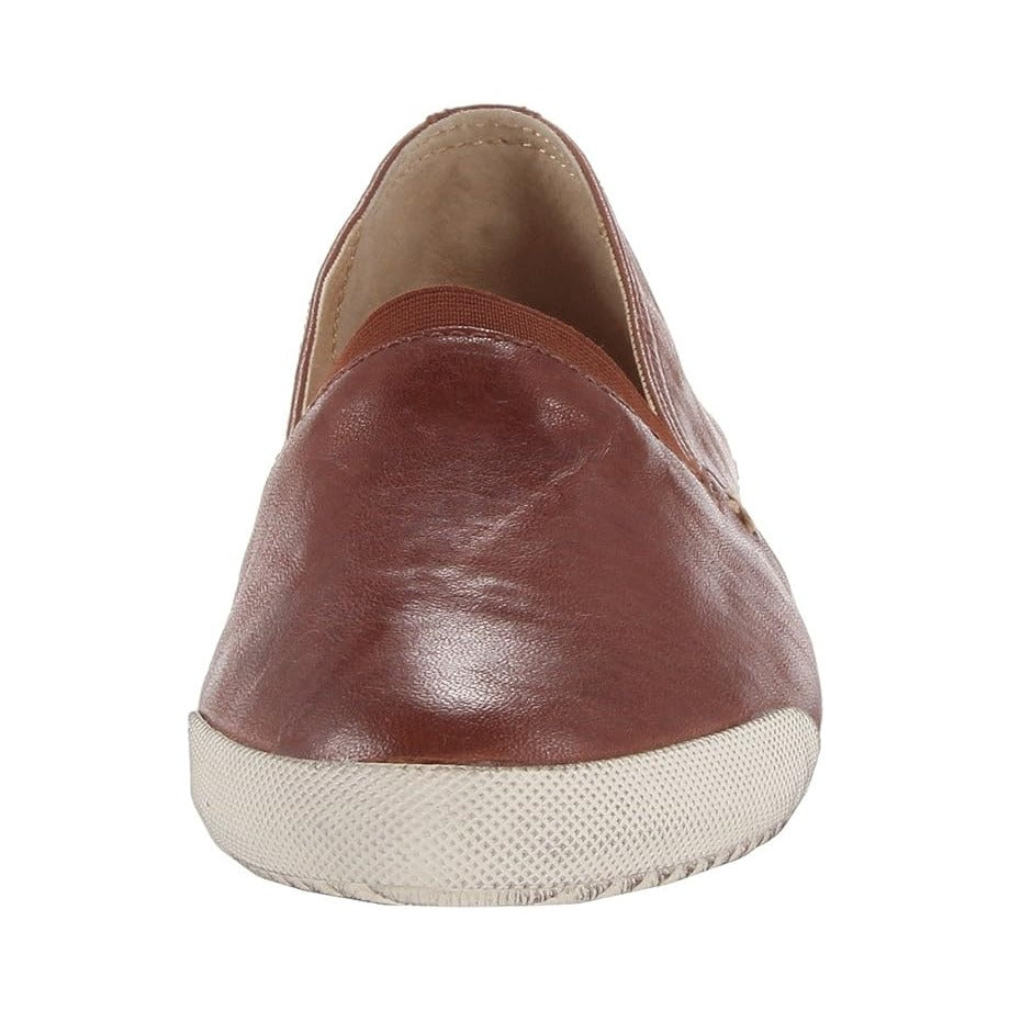 Frye Melanie Women Slip on Shoes Cognac Antique Soft Vintage Leather Loafer
