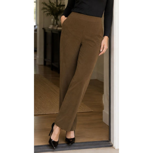 Matty M 30" Inseam Dress Pants Elastic Waist Pull-on Trouser Straight Leg