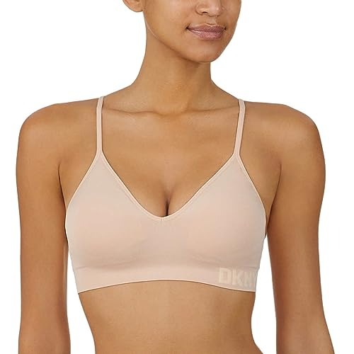 DKNY 2-Pack Seamless Bra 34C/36C T-shirt All Day Stretch Adjustable Hook