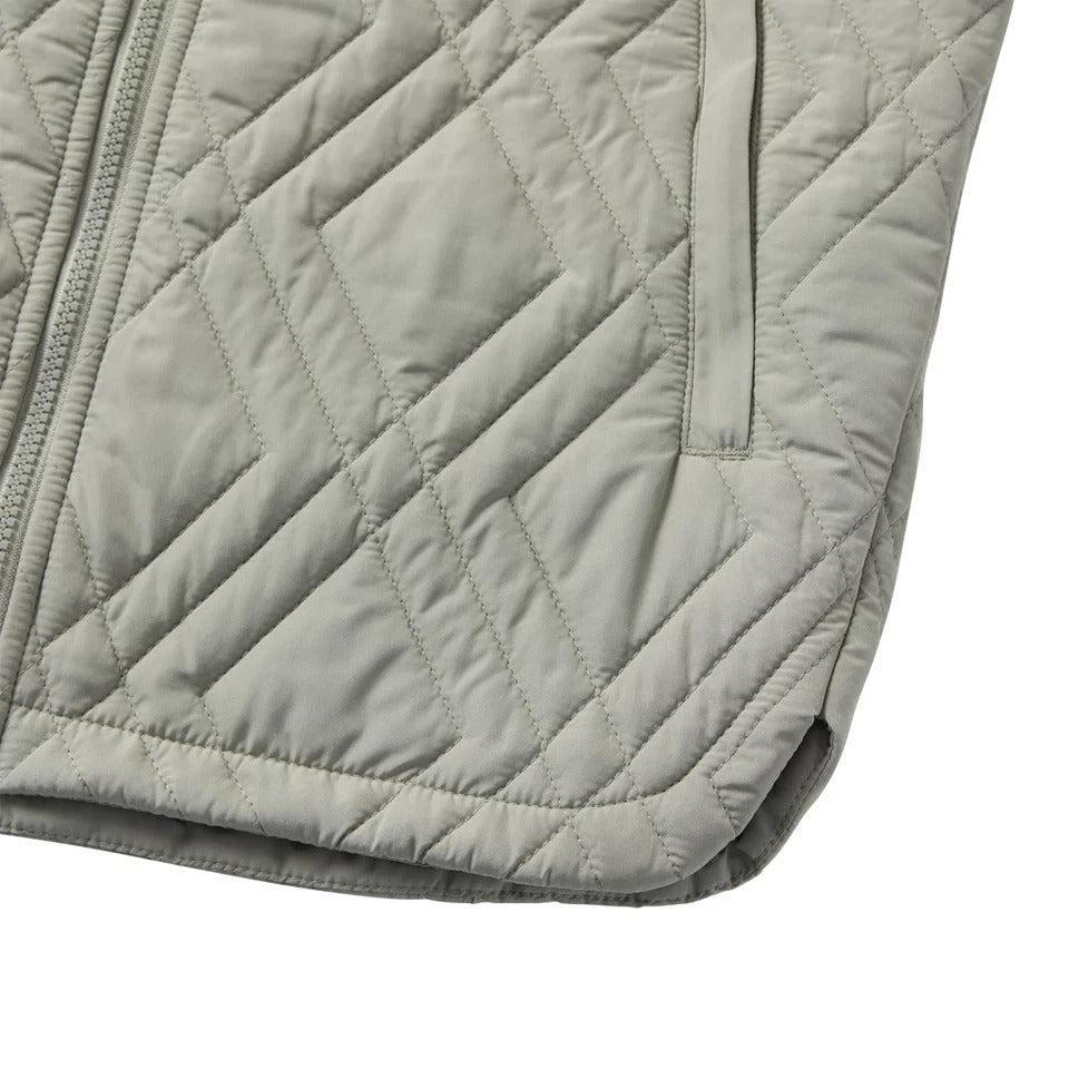 Voyager Womens Quilted Jacket Water-Resistant Diamond Pocket Lightweight Green Outerwear