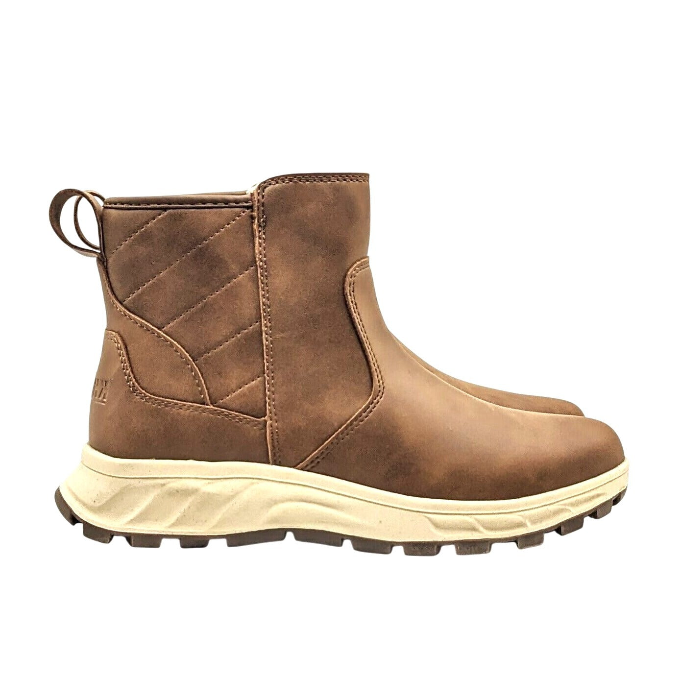 Khombu Dusk All Weather Boot Faux Leather Zip-up Outdoor Fur Lined Winter Shoe