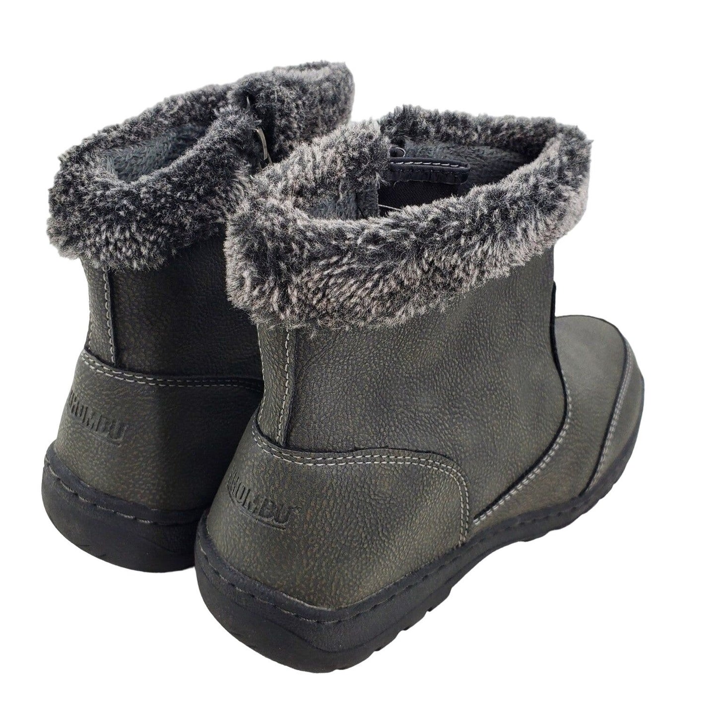 Khombu Boots Woman Outdoor Vegan Faux fur Water-repellent Winter Snow Shoes