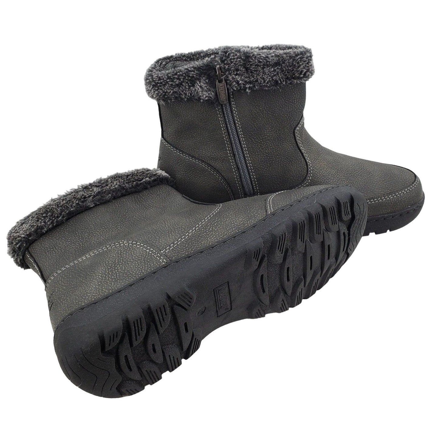 Khombu Boots Woman Outdoor Vegan Faux fur Water-repellent Winter Snow Shoes