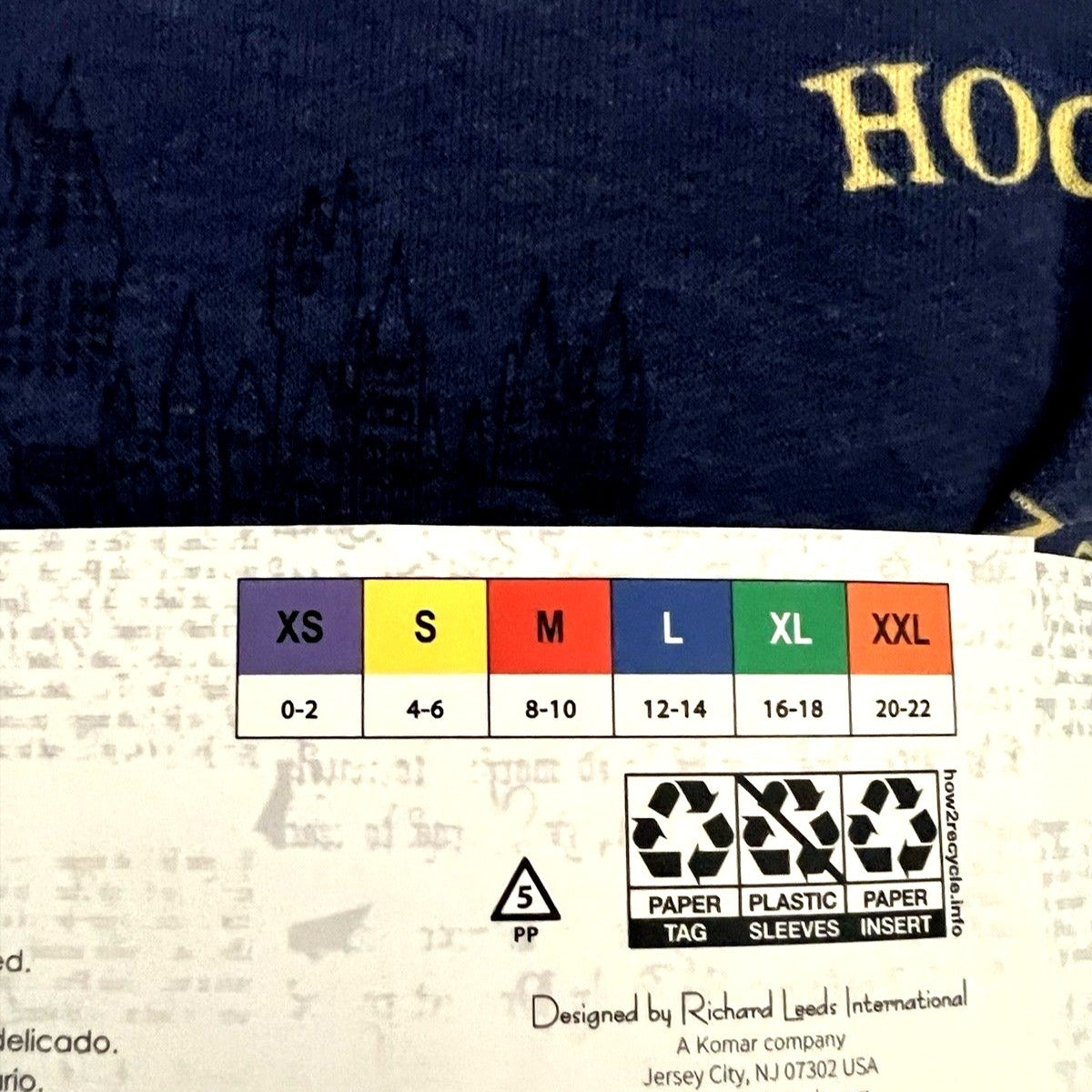 Harry Potter Hogwarts Women Lg 2-Piece Pajamas Lounge Set Long Sleeve Top Pants