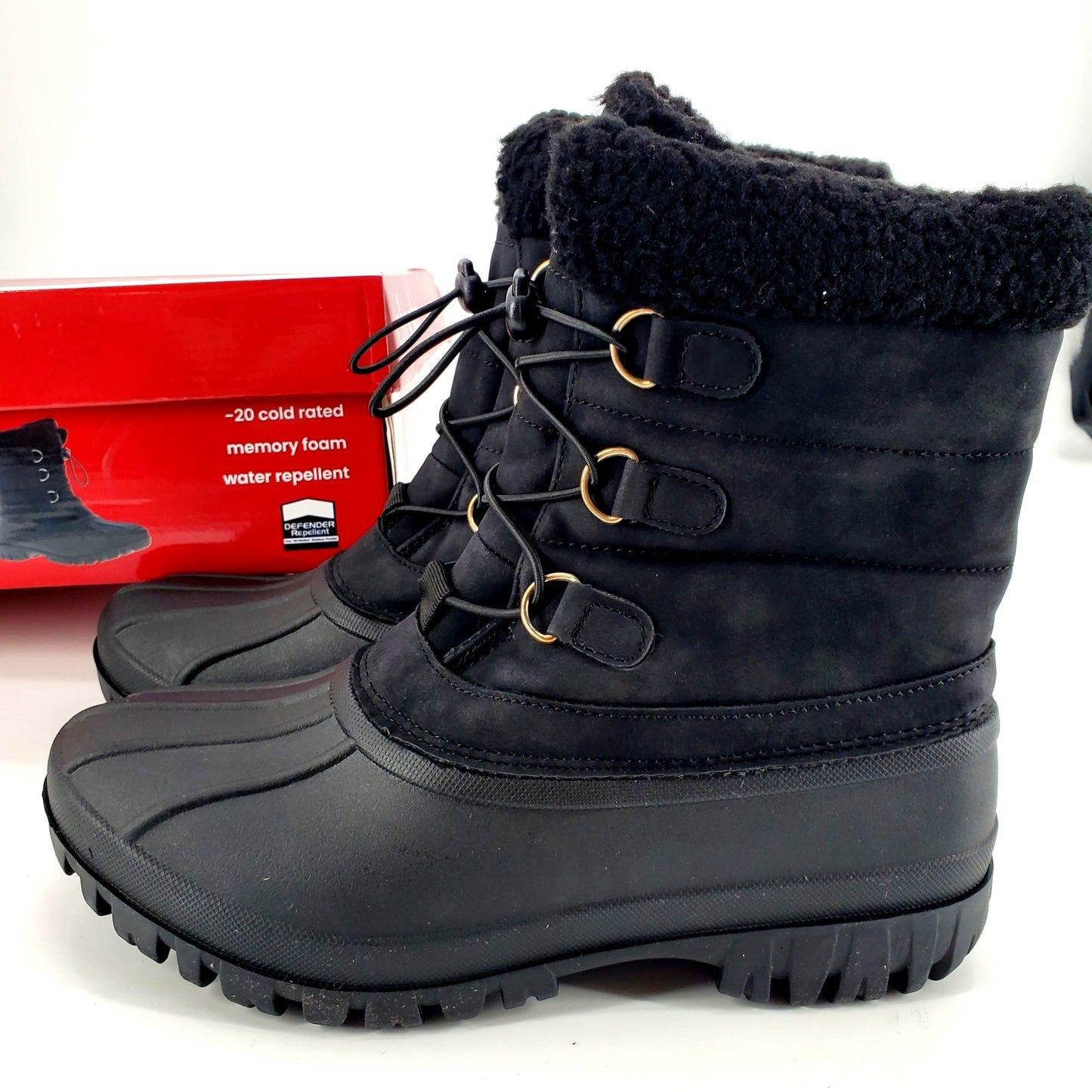 Chooka Boots Duck Waterproof Cold Weather Snow Rain Shoes Outdoor Shearling
