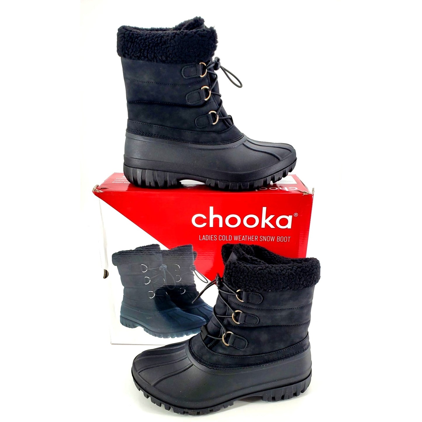 Chooka Boots Duck Waterproof Cold Weather Snow Rain Shoes Outdoor Shearling