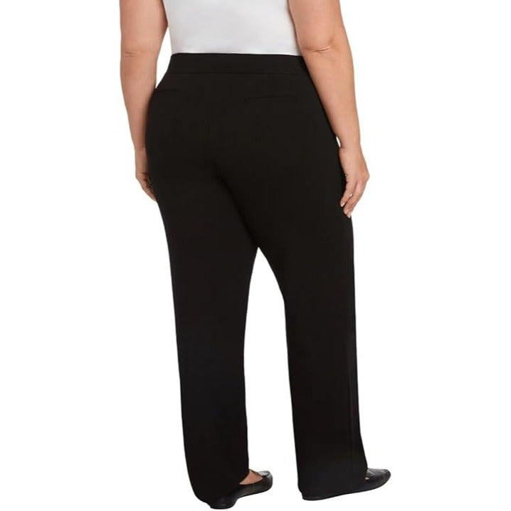 matty m ladies pull on dress pant Matty M Women's Pull on Comfort Stretch Dress Pants (Espresso, L)