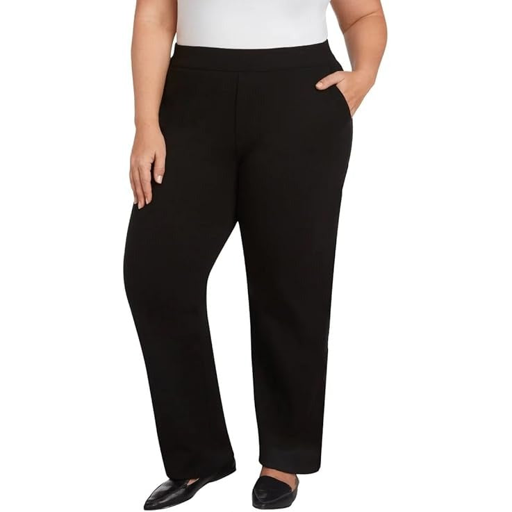 Matty M Women's Pull On Straight Leg Office Pants Matty M Women's Pull On Straight Leg Office Pants